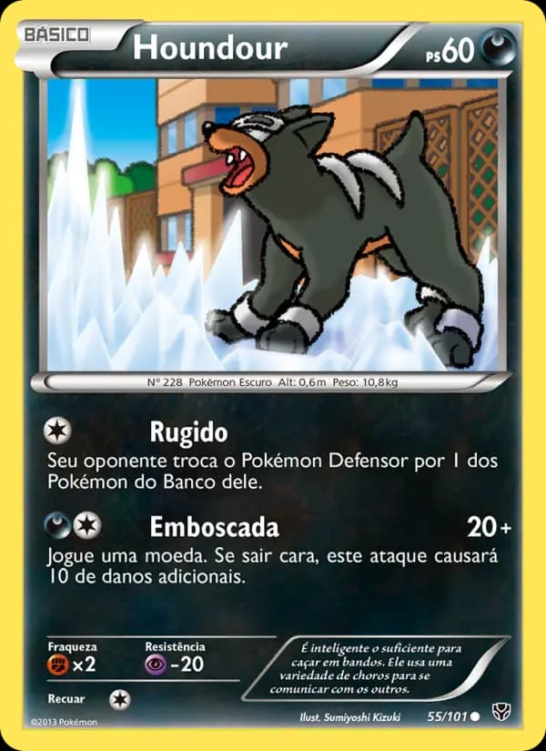 Houndour, carta 55 de Explosão de Plasma
