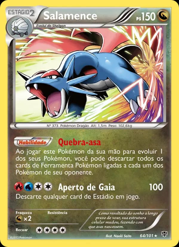 Salamence, carta 64 de Explosão de Plasma