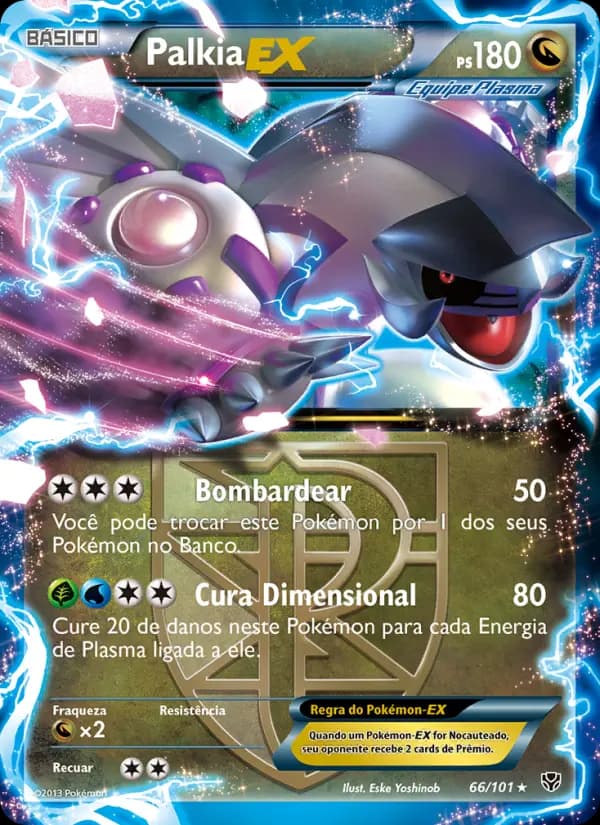 Palkia-EX, carta 66 de Explosão de Plasma