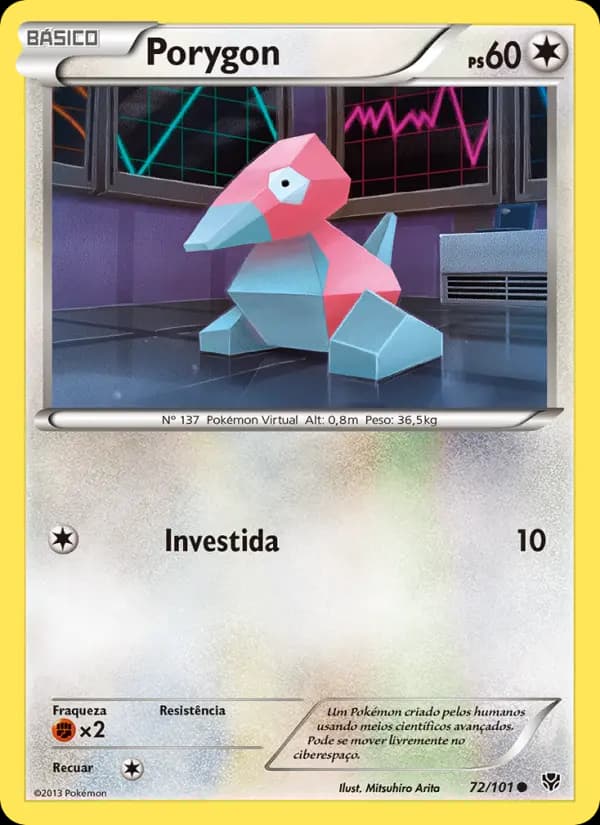 Porygon, carta 72 de Explosão de Plasma