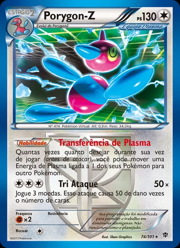 Porygon-Z, carta 74 de Explosão de Plasma