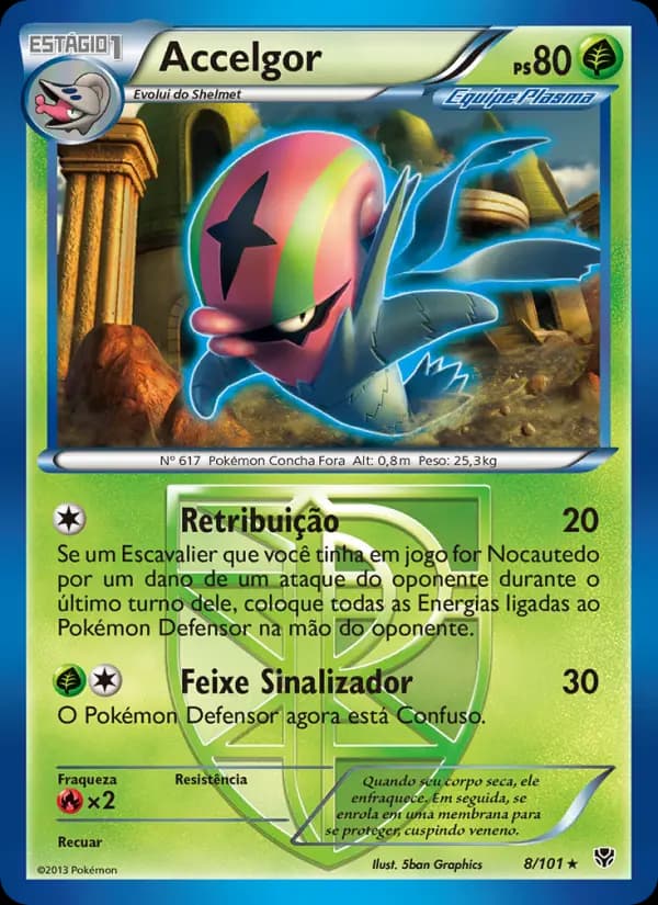 Accelgor, carta 8 de Explosão de Plasma