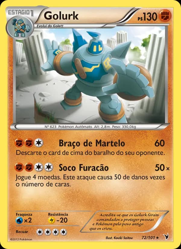 Golurk, carta 72 de Vitórias Nobres