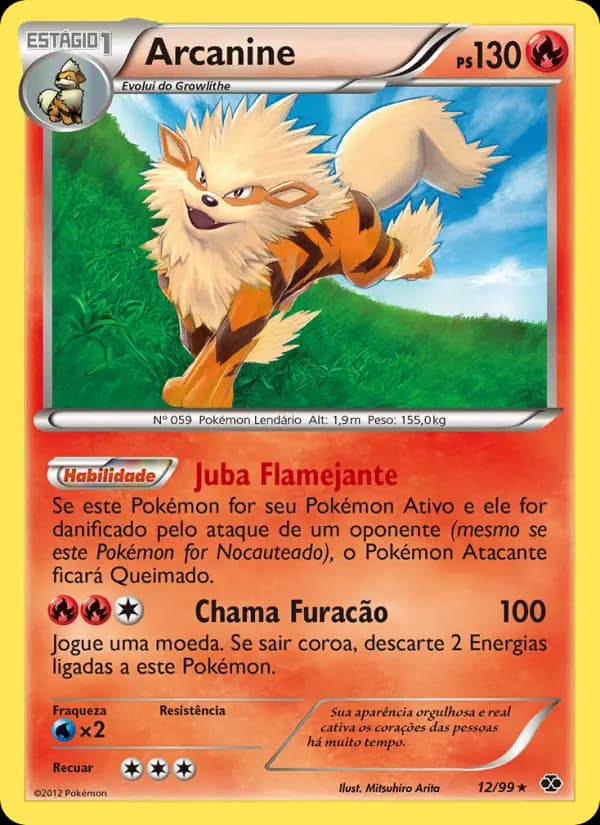 Arcanine, carta 12 de Próximos Destinos