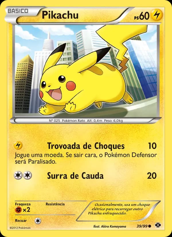 Pikachu, carta 39 de Próximos Destinos