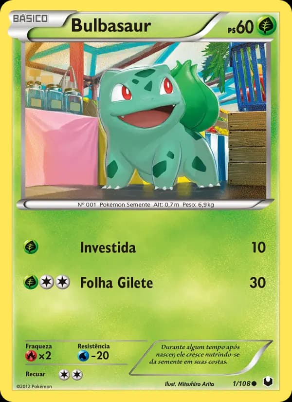 Bulbasaur, carta 1 de Exploradores da Escuridão