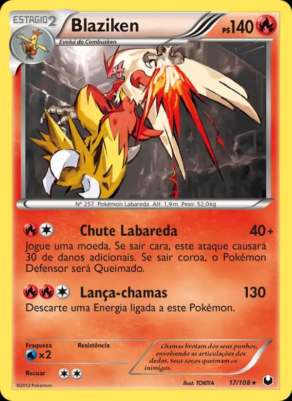 Blaziken, carta 17 de Exploradores da Escuridão