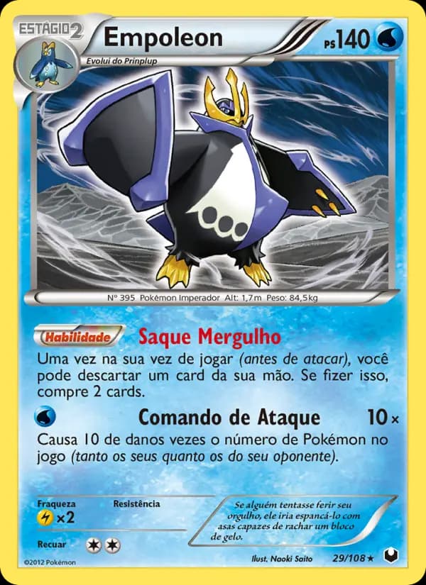 Empoleon, carta 29 de Exploradores da Escuridão