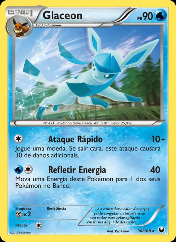 Glaceon, carta 30 de Exploradores da Escuridão