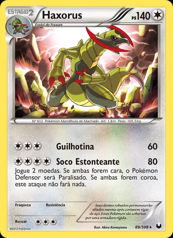 Haxorus, carta 89 de Exploradores da Escuridão