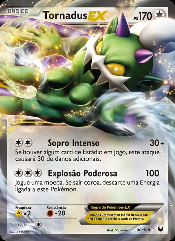 Tornadus-EX, carta 90 de Exploradores da Escuridão