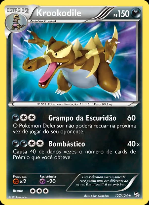 Krookodile, carta 127 de Dragões Enaltecidos