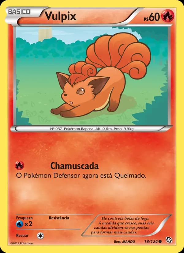 Vulpix, carta 18 de Dragões Enaltecidos