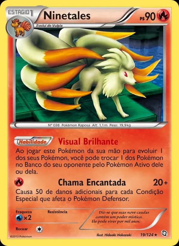 Ninetales, carta 19 de Dragões Enaltecidos