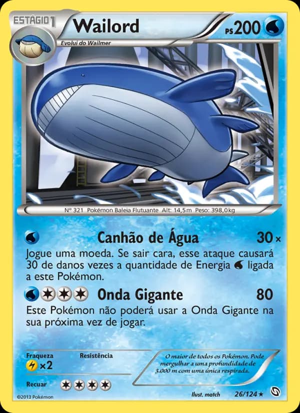 Wailord, carta 26 de Dragões Enaltecidos