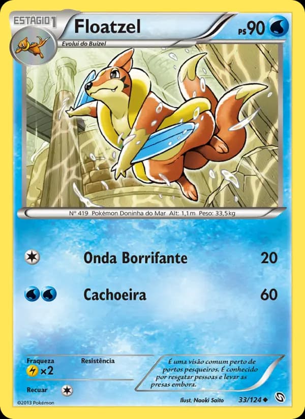 Floatzel, carta 33 de Dragões Enaltecidos