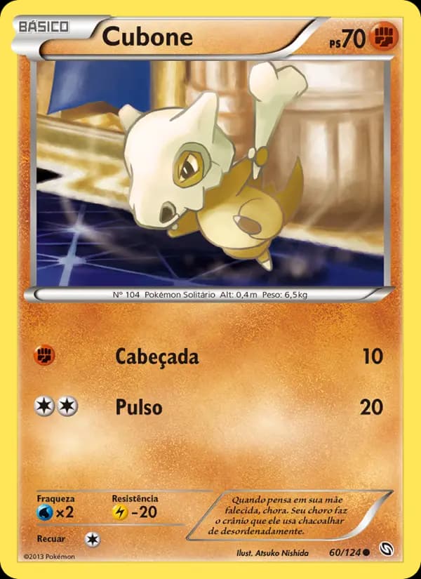 Cubone, carta 60 de Dragões Enaltecidos