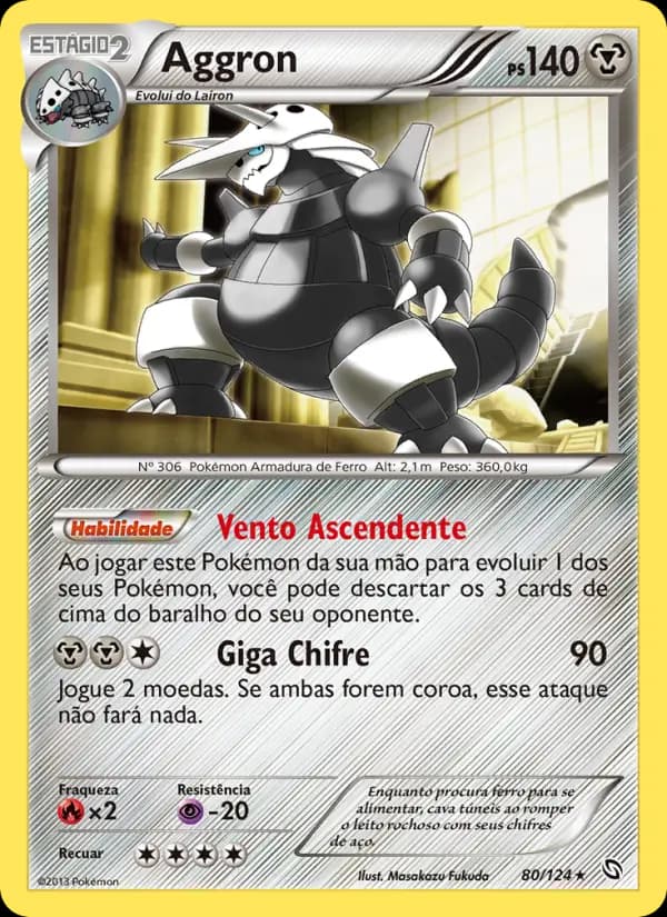 Aggron, carta 80 de Dragões Enaltecidos