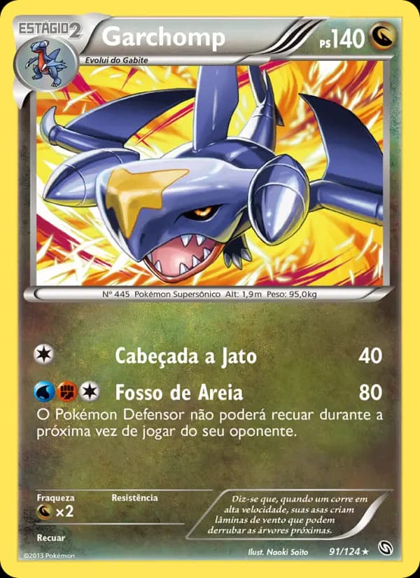 Garchomp, carta 91 de Dragões Enaltecidos