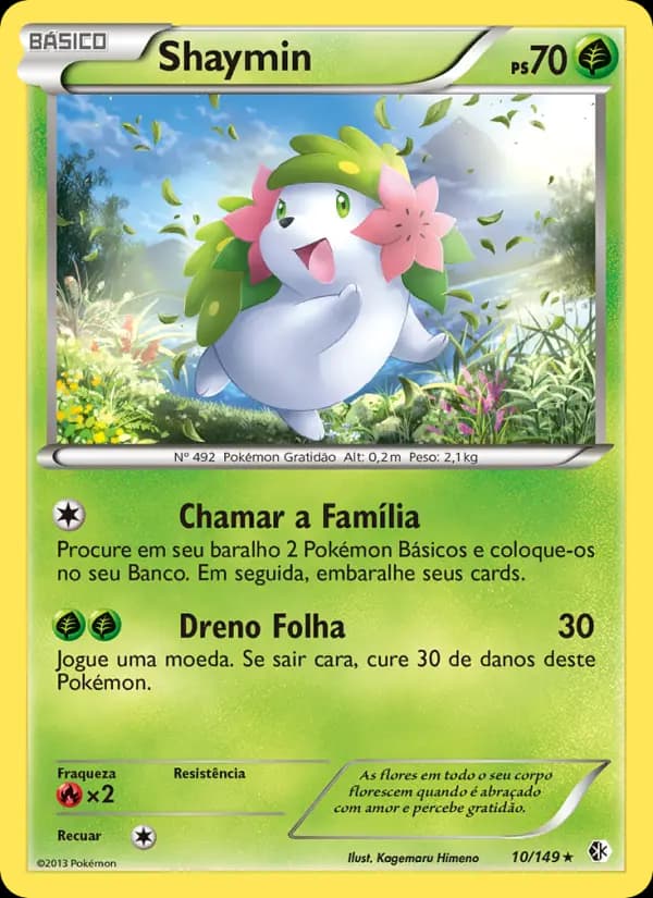 Shaymin, carta 10 de Fronteiras Cruzadas