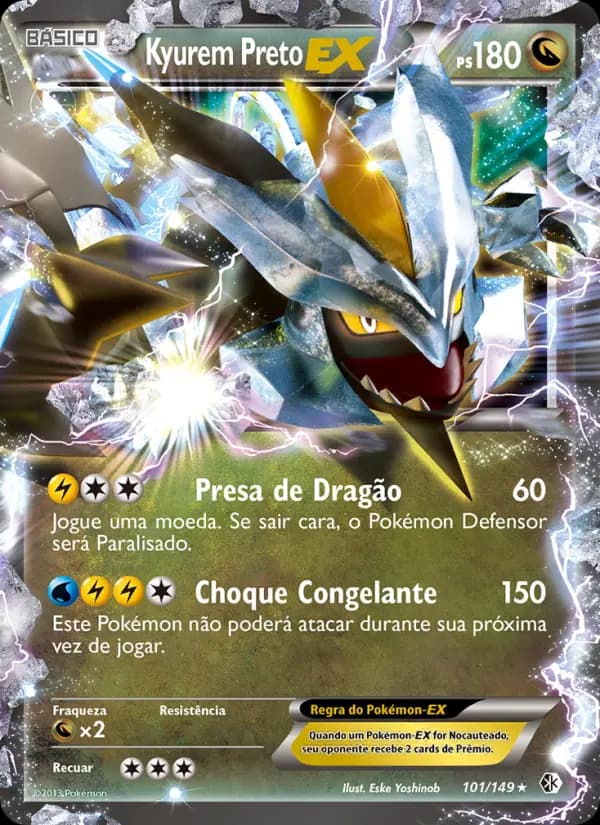 Kyurem Preto-EX, carta 101 de Fronteiras Cruzadas