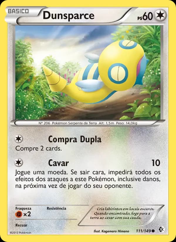 Dunsparce, carta 111 de Fronteiras Cruzadas