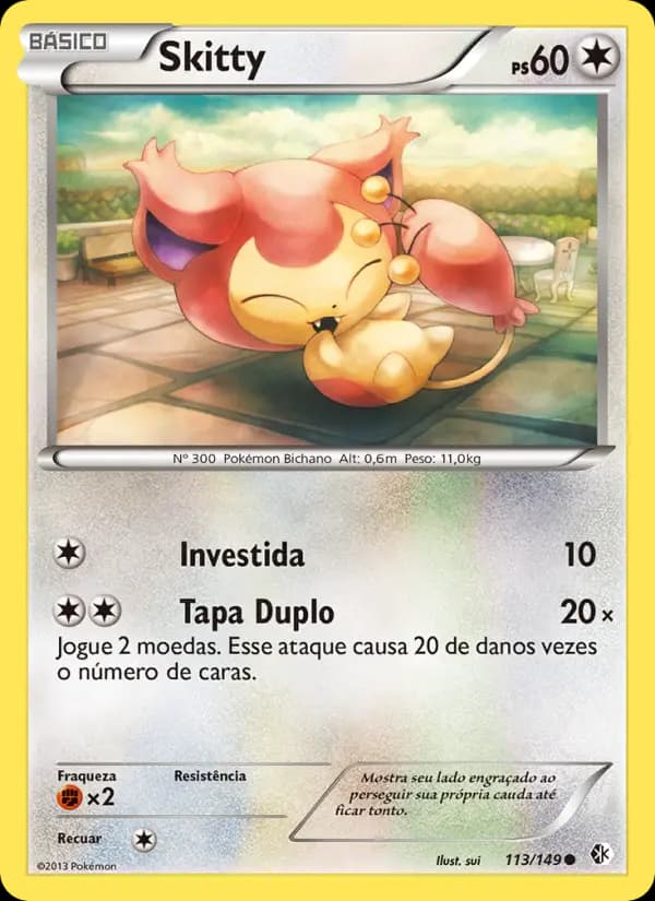 Skitty, carta 113 de Fronteiras Cruzadas