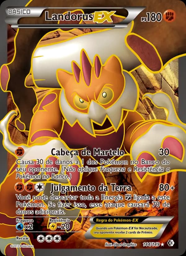 Landorus-EX, carta 144 de Fronteiras Cruzadas