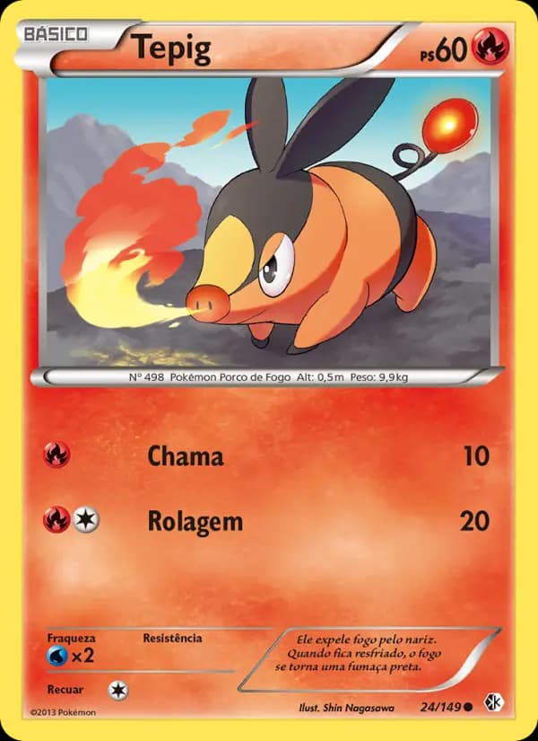 Tepig, carta 24 de Fronteiras Cruzadas