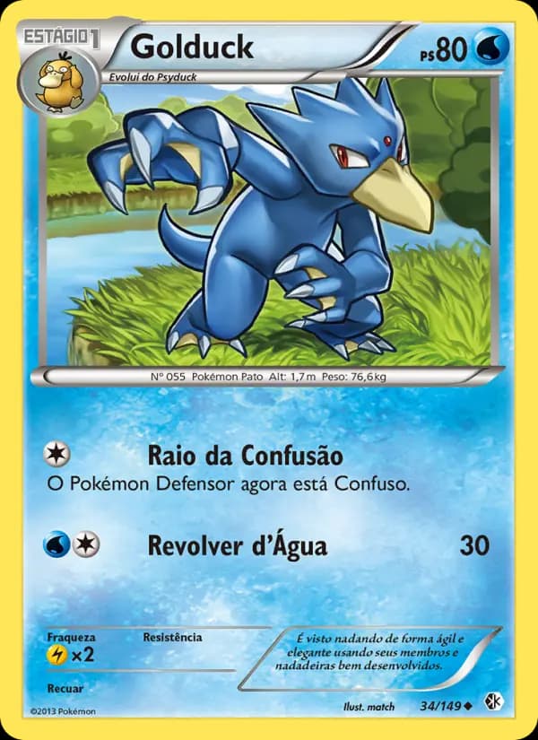 Golduck, carta 34 de Fronteiras Cruzadas