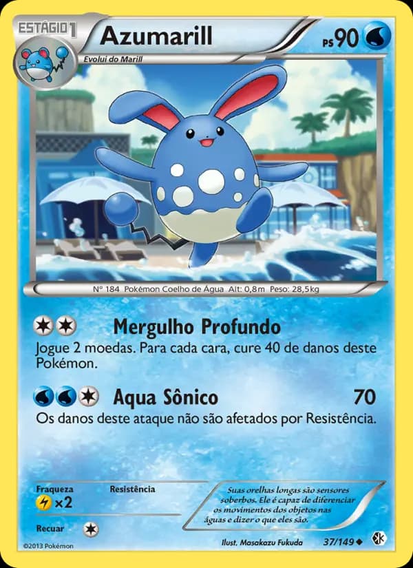 Azumarill, carta 37 de Fronteiras Cruzadas