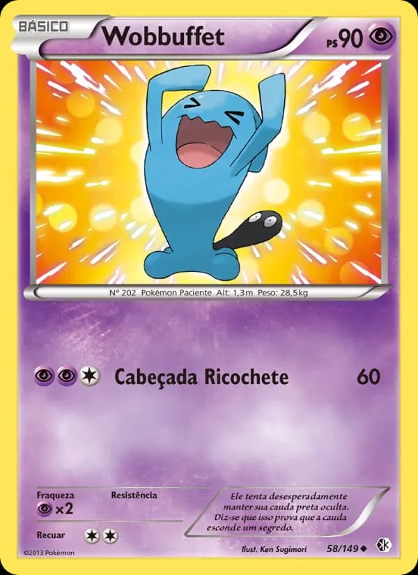 Wobbuffet, carta 58 de Fronteiras Cruzadas