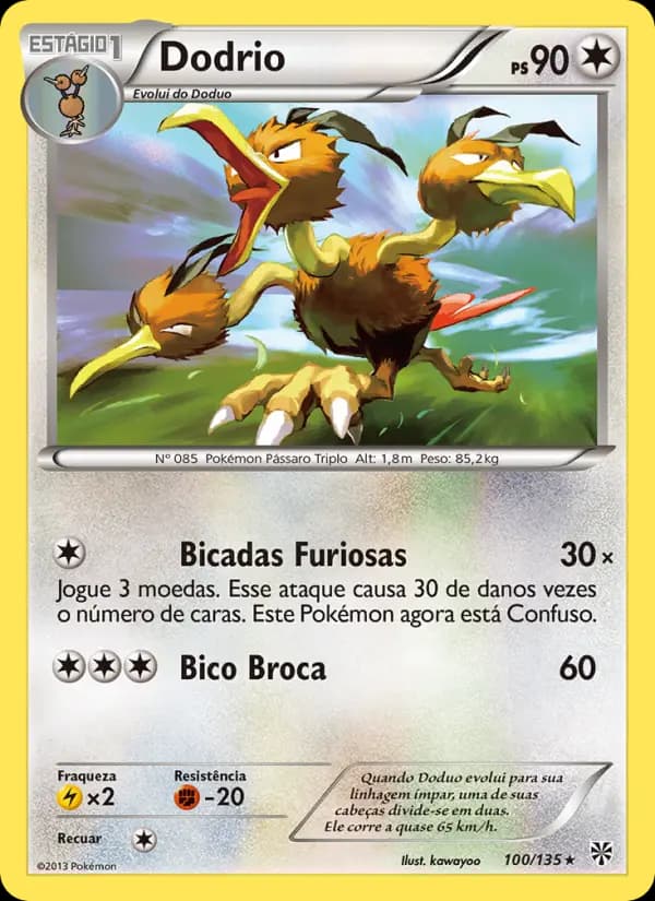 Dodrio, carta 100 de Tempestade de Plasma