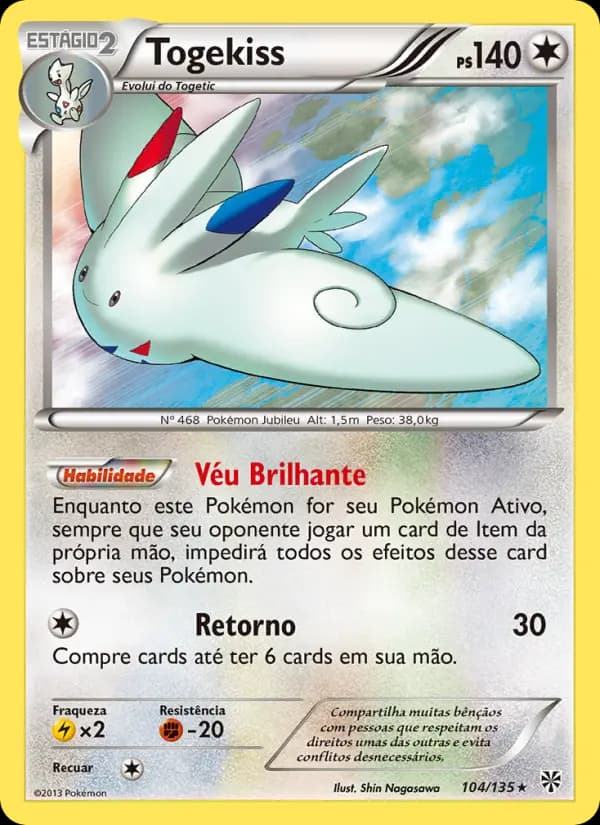 Togekiss, carta 104 de Tempestade de Plasma