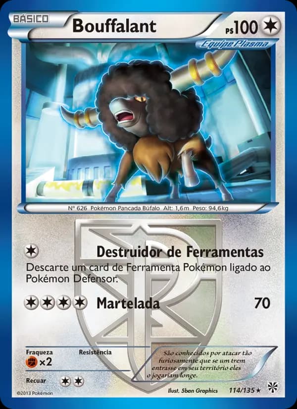 Bouffalant, carta 114 de Tempestade de Plasma