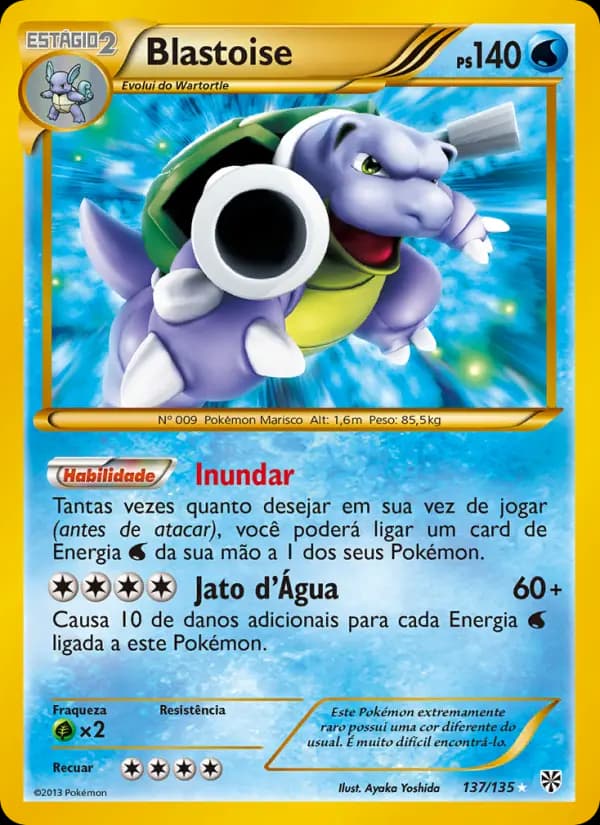 Blastoise, carta 137 de Tempestade de Plasma