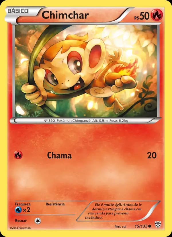 Chimchar, carta 15 de Tempestade de Plasma