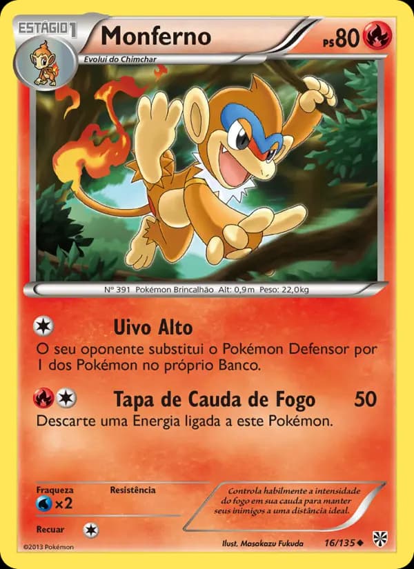 Monferno, carta 16 de Tempestade de Plasma