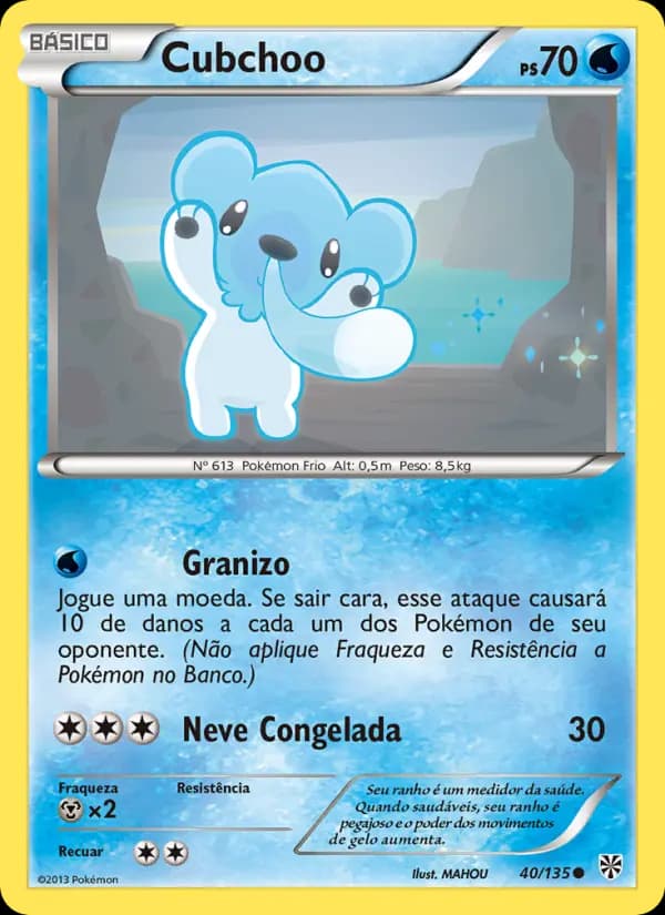 Cubchoo, carta 40 de Tempestade de Plasma