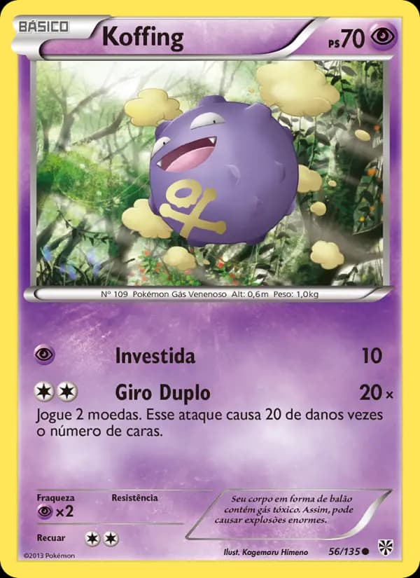 Koffing, carta 56 de Tempestade de Plasma