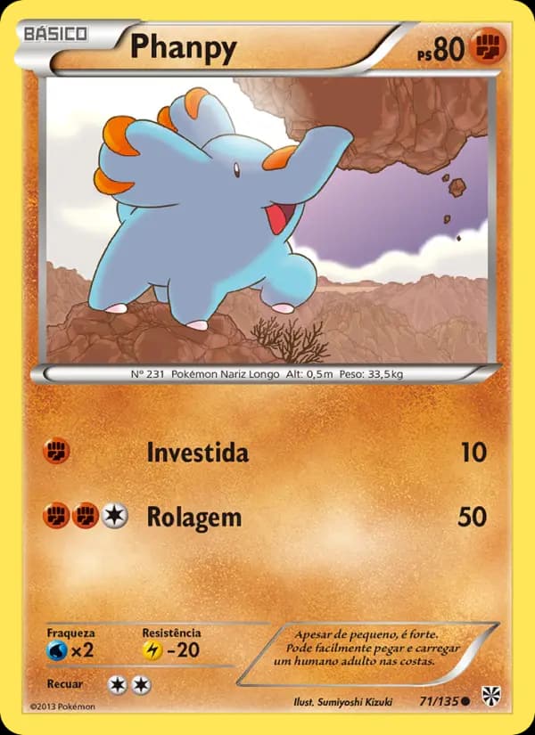 Phanpy, carta 71 de Tempestade de Plasma