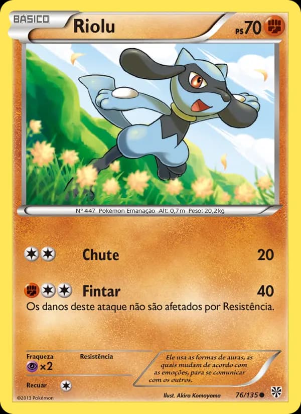 Riolu, carta 76 de Tempestade de Plasma