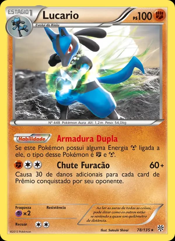 Lucario, carta 78 de Tempestade de Plasma