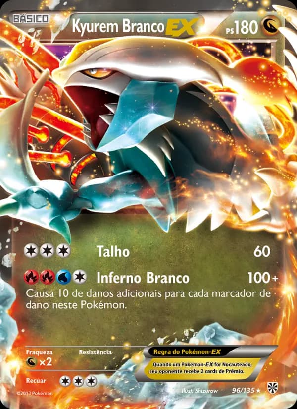 Kyurem Branco-EX, carta 96 de Tempestade de Plasma