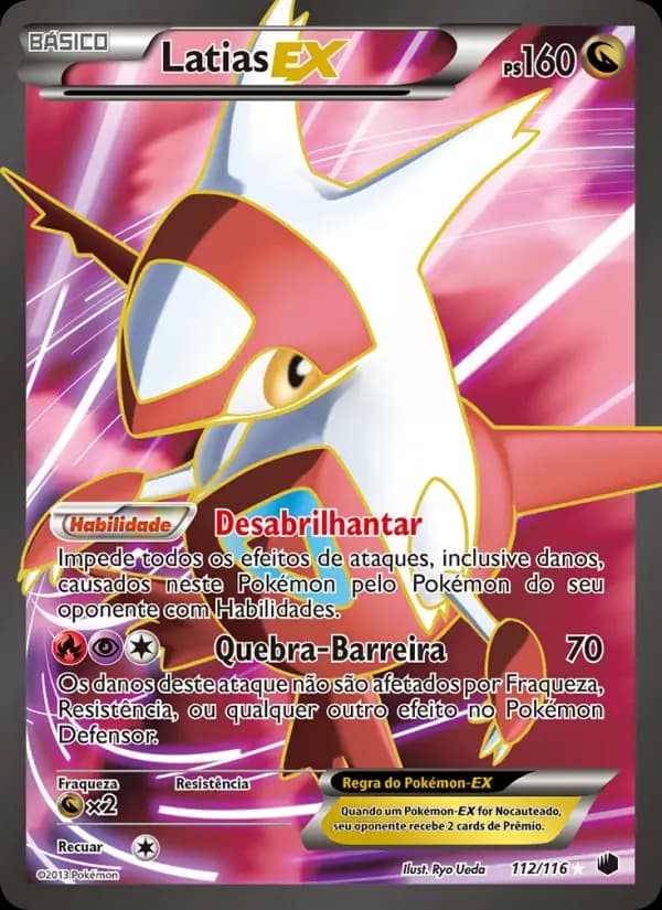 Latias-EX, carta 112 de Congelamento de Plasma