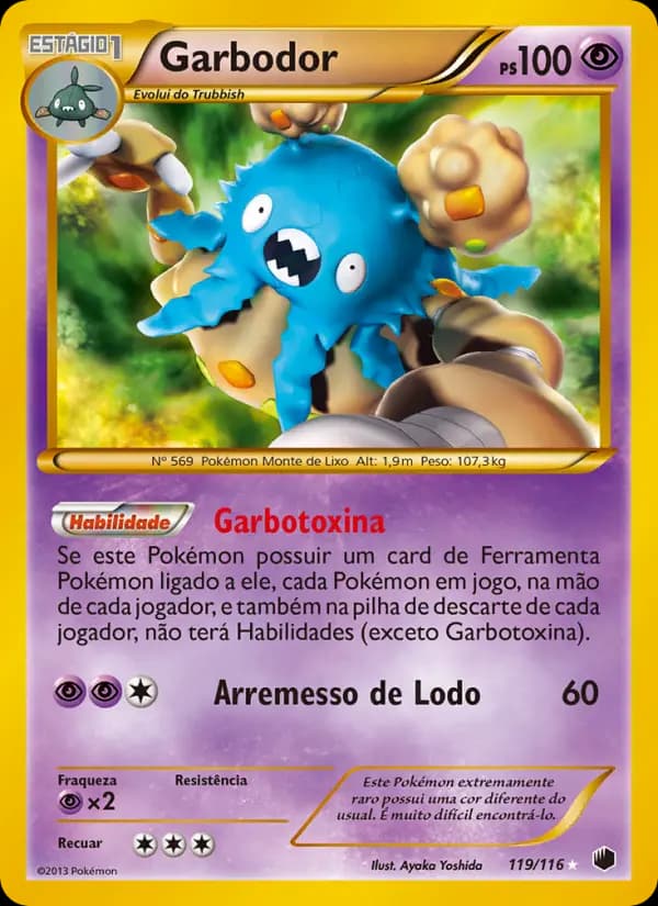 Garbodor, carta 119 de Congelamento de Plasma