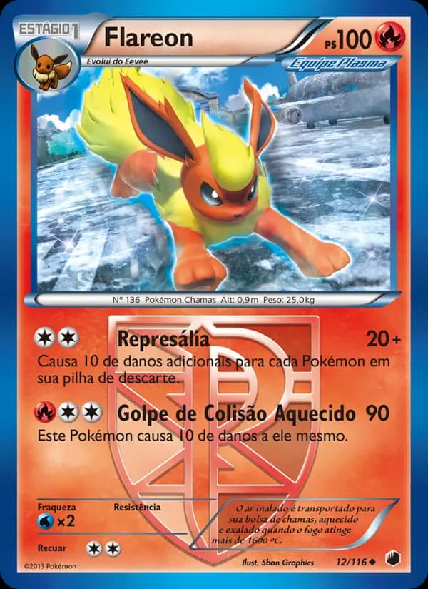 Flareon, carta 12 de Congelamento de Plasma