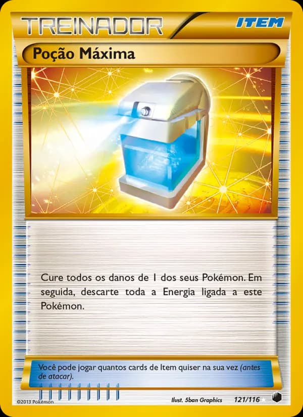 Poção Máxima, carta 121 de Congelamento de Plasma