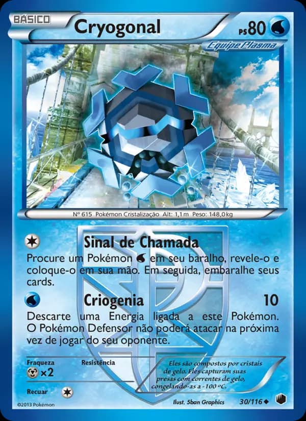 Cryogonal, carta 30 de Congelamento de Plasma