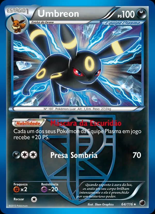 Umbreon, carta 64 de Congelamento de Plasma